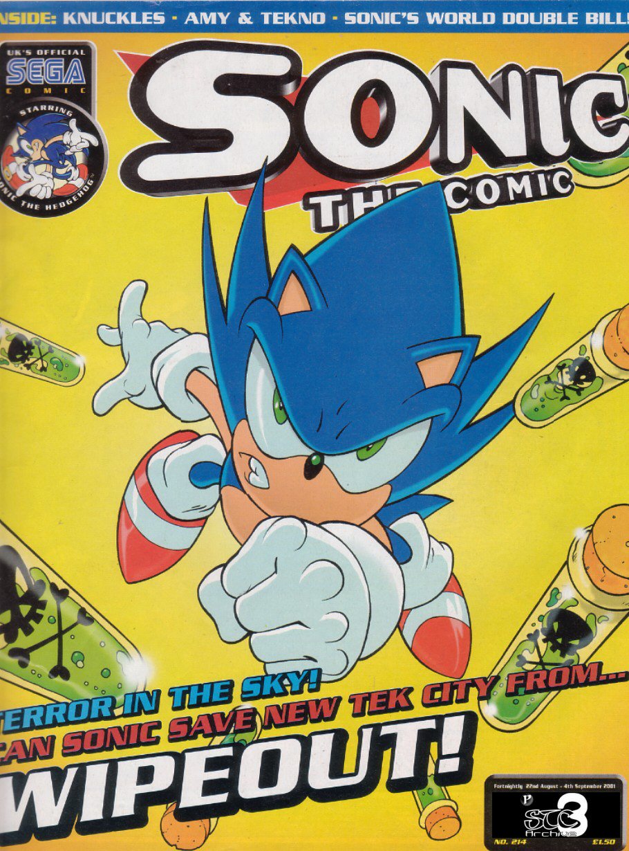 Sonic - The Comic Issue No. 214 Cover Page
